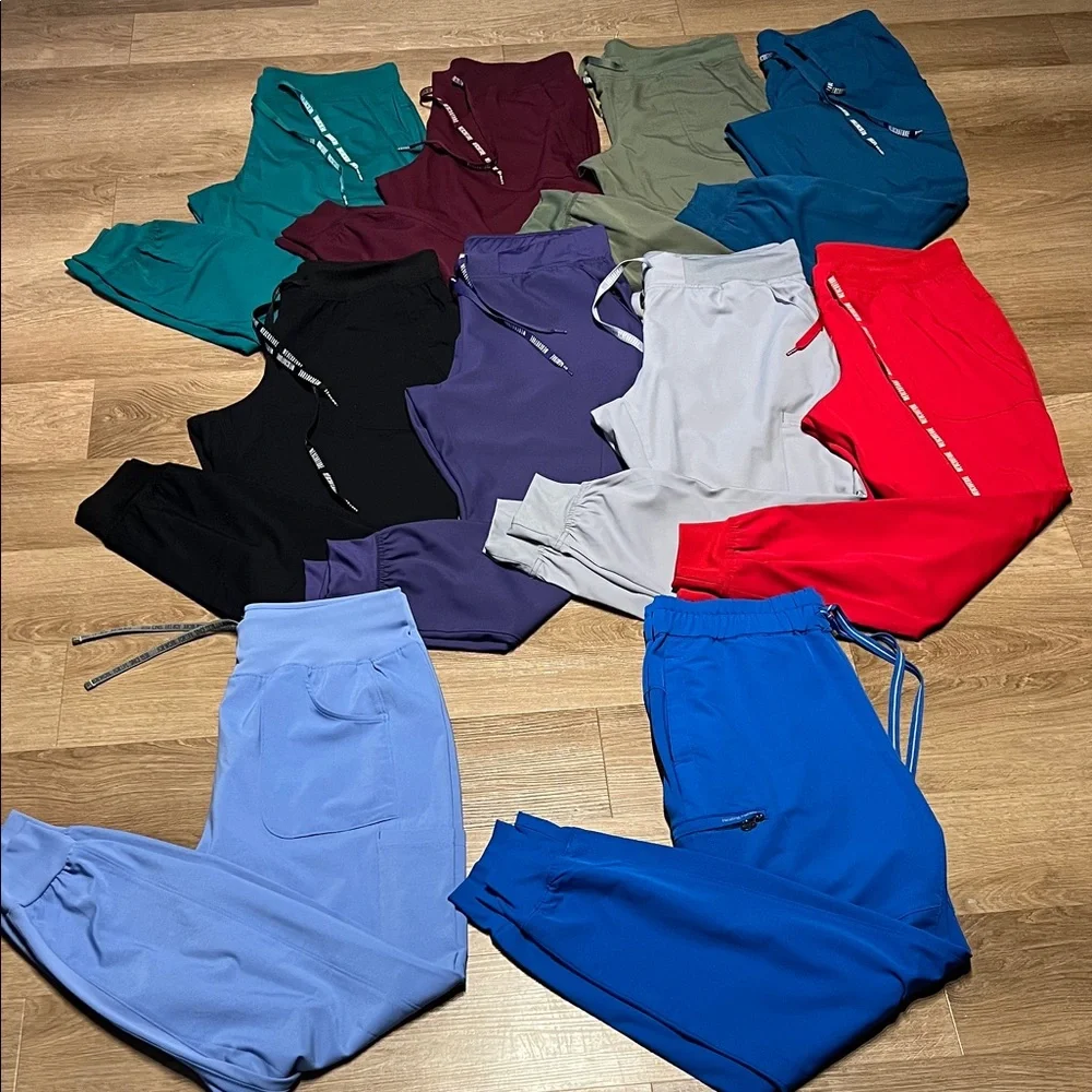 Med Couture Women's scrubs L bottoms/Med tops. 40 a set. $380 for all. - Picture 2 of 14